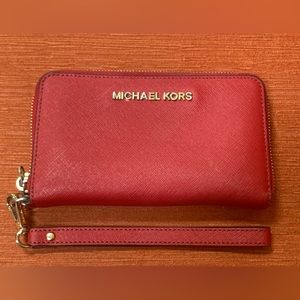 Red Michael Kors wallet